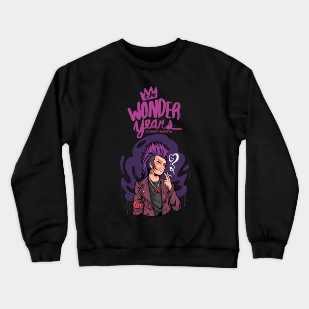 The Wonder Years Cigarettes & Saints Crewneck Sweatshirt by NEW ANGGARA